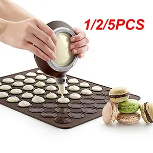 1/2/5 pz set di pasta Macaron set set per torte decorazione di biscotti antiaderenti in Silicone a 30 cavità forniture da cucina