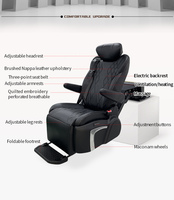 Asiento de Coche Giratorio y con Elevación Vertical Programable de Cuero de Lujo (Capacidad de Carga/Elevación de 150 kg) Diseñado para Personas con Discapacidad
