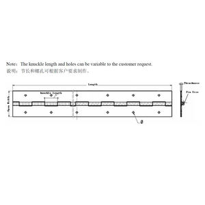 Подгонянный шарнир для пианино сверхмощный скрытый непрерывный шарнир длинная дверная петля для пианино - Product Image 4