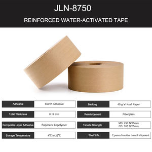 Fabricant JL3 Vente en gros de ruban adhésif écologique kraft activé par l'eau rouleau Jumbo marron avec logo ruban de papier kraft gommé réinfocé - Product Image 2