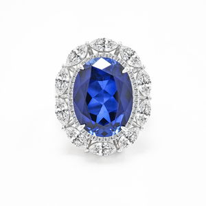 Ruizuan <span class=keywords><strong>Bague</strong></span> <span class=keywords><strong>de</strong></span> fiançailles en <span class=keywords><strong>saphir</strong></span> <span class=keywords><strong>bleu</strong></span> cultivé en laboratoire pour femmes Bijoux <span class=keywords><strong>de</strong></span> mode Diamant ovale élégant pour les cadeaux <span class=keywords><strong>de</strong></span> fêtes <span class=keywords><strong>de</strong></span> Noël - Product Image 1