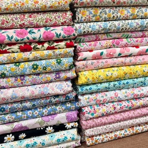 Happeak 10x10 inch vuông 7PCS SET precut 25cm vải cotton hữu cơ đa màu in Quilting bó dệt hữu cơ - Product Image 2