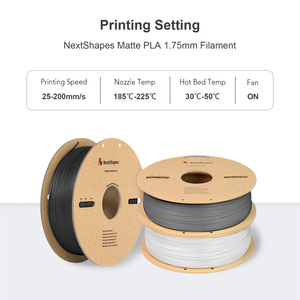 NextShapes Filament <span class=keywords><strong>PLA</strong></span> fini givré Filament d'impression 3D coloré <span class=keywords><strong>PLA</strong></span> 1.75mm 1KG <span class=keywords><strong>Sunlu</strong></span> <span class=keywords><strong>PLA</strong></span> Plus Filament d'imprimante 3D - Product Image 2