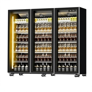 Armoire Réfrigérée Commerciale pour Bières et Vins avec Congélateur, Affichage Panoramique Sans Givre et Éclairage Tricolore - Product Image 1