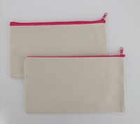 Grands sacs à fermeture éclair portables en toile de coton, élégants et tendance, pour loisirs créatifs, pochettes, trousses à crayons, motif alphabet, pour maquillage et cosmétiques