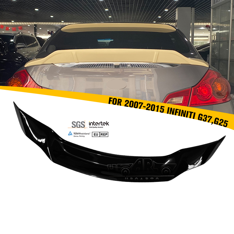 R-Style Duckbill Trunk Spoiler For 2009-2013 Infiniti G37/G35 Sedan - Gloss Black ABS