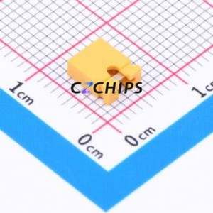 HC-JP254-1-60-OP-Y-G1 Shorting Cap / Jumper Cap P=2.54mm Connector 1x2 2.54mm Open Top Type 3A - Product Image 2