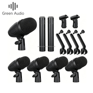 ชุดไมโครโฟนกลอง 7 ชิ้น Green Audio-GAM-DX26 ระดับมืออาชีพ สำหรับกลอง เครื่องดนตรี ร้องเพลง สตูดิโอ และการแสดงสด - Product Image 2