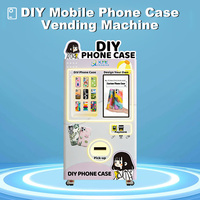 Distributeur automatique de coques de téléphone à écran tactile, personnalisation DIY en libre-service, distributeur de coques de téléphone à monnayeur