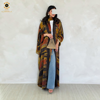 Abaya musulmane ample et modeste Zaynab 2026 en tissu Nida, cardigan ouvert sur le devant, idéale pour le quotidien et le Ramadan