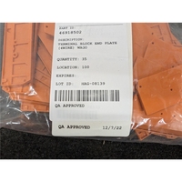 Nuevo, 280-315, Placa de terminación de bloque de terminales (4 cables) - Lote de 35 piezas