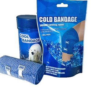 Bandeau rafraîchissant pour genou, 3 pieds, en spandex élastique, pour soulagement des blessures sportives - Product Image 5