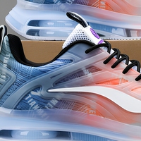 Chaussures de course en mesh pour hommes, semelle antidérapante, baskets de sport respirantes, chaussures de jogging, logo personnalisé OEM, style automne PK22