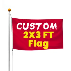Flagnshow heavy duty polyester 2'x3' flag material 60x90 cm custom flag 2x3 flag