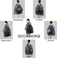 Mochila Deportiva Multiusos Resistente al Por Mayor, Bolsa de Viaje para Baloncesto, Unisex, Transpirable, con Correas de Hombro de Poliéster, Personalizable