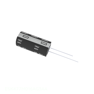 Condensador de Aluminio de Canalización ESK477M016AG3AA, 470uF, 20%, 16V, Radial TH, 470 uF - Product Image 1