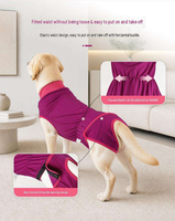 Combinaison de récupération réglable pour chien – Protection post-chirurgicale solide, gilet chirurgical, vêtement d'intérieur, sweat à capuche pour chien