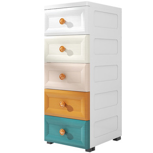 家庭用スリム小型キッチンベビー用プラスチック製引き出し式洋服収納デザイン - Product Image 4