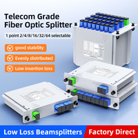 Module Répartiteur SC/UPC 1-vers-2/4/8/16/64, Type Plug-in, Insertion Fibre Optique, Diviseur de Puissance Optique