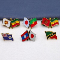 Haute qualité en gros personnalisé en métal drapeaux vierges épinglettes insigne dur émail doux pays drapeau broche