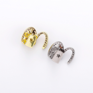 Grillz dentaire unique Hip Hop Iced Out avec CZ rose et violet, plaqué or et <span class=keywords><strong>argent</strong></span>, pour hommes et femmes, vente <span class=keywords><strong>en</strong></span> gros - Product Image 2