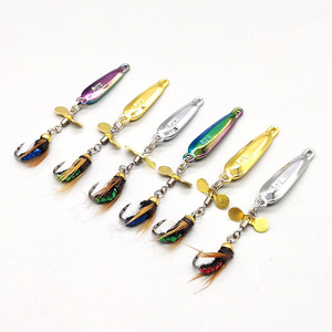 Bán Buôn Spinner Bait 2.2G 3.2G 5G Spinners Fishing Spoon Lure Nhân Tạo Bait Kim Loại isca - Product Image 5