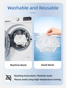 Zorg Wasbaar Geluidsarme Herbruikbare Luierhoes Voor Volwassenen <span class=keywords><strong>Plastic</strong></span> Broekhoes Bedekken Unisex Lekvrij Ondergoed Voor Volwassenen Voor Incontinentie - Product Image 4