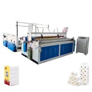 Fuyuan factory Toilet Paper Progressing Machine Roller Type Paper Slitting and Rewinding For Small Toilet Paper Making Machine