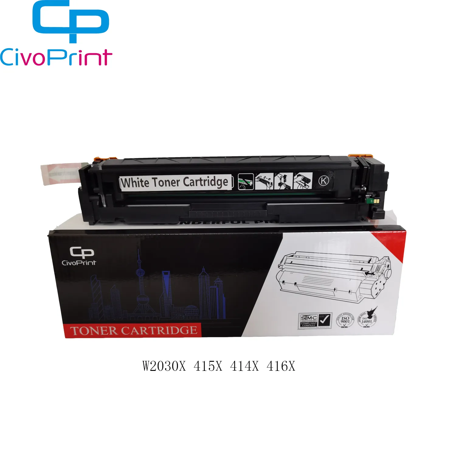 Civoprint Nieuwe High Yield Compatibele Kleur Tonercartridge W2030X 415X 414X 416X Wit Toner Laser Printer M454dn M454dw M479dw