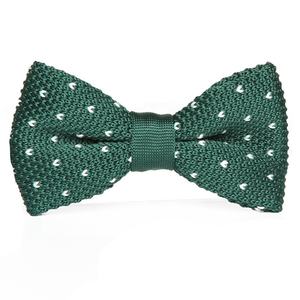 Corbata de Moño Tejida Ajustable de Poliéster, Unisex, Casual, en Colores Rojo, Verde y <span class=keywords><strong>Azul</strong></span> Marino <span class=keywords><strong>con</strong></span> Diseño de Puntos - Product Image 4