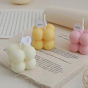 Mini bougie à bulles personnalisée, parfum cubique pour cadeau <span class=keywords><strong>de</strong></span> décoration - Product Image 1