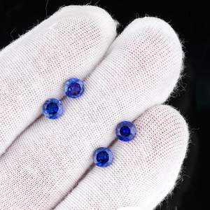 YASHEE - Gema de Zafiro Azul de 5x5 mm, Corte Brillante Redondo, Gema Natural Suelta para Joyería - Product Image 2