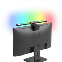 Barra de Luz LED USB Dual para Monitor, CCT Frontal, RGB Trasero, Control Táctil, Anti Luz Azul, Cuidado de la Vista, Lámpara Colgante para Pantalla, Oficina, Juegos
