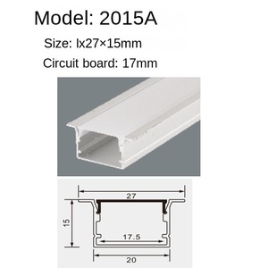 แผ่นฝ้าเพดานฉาบปูนโปรไฟล์ LED แบบกระจายความร้อนพร้อมเซนเซอร์ตรวจจับการเคลื่อนไหวฝาครอบพีซี - Product Image 3