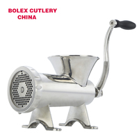 #12 #10 #22 #32 Mesin Pemotong Daging Manual Penggiling Daging Stainless Steel