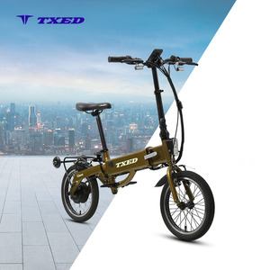 Txed จักรยานไฟฟ้าพับได้36V/7.8Ah กรอบอัลลอย16นิ้วแบบยุโรปแบตเตอรี่ลิเธียม - Product Image 1