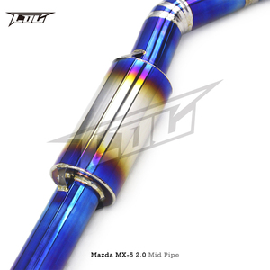 Tubo de escape de fábrica, tubo medio de titanio para <span class=keywords><strong>Mazda</strong></span> 2,0 NC 2009 2014-, tubos centrales de escape, sistema de ajuste de automóviles - Product Image 5