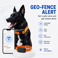 Rastreador GPS 4G LTE GSM GLONASS de 4000mAh con Collar, Tarjeta SIM, Carga Magnética, Correa de TPU Impermeable, Alerta de Geocerca y Antipérdida LBS