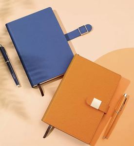 Personalized Logo Leather Journal Office <b>Notebook</b> <b>Pen</b> Refill Souvenir <b>Notebook</b> Promotional Business Corporate Gift <b>Set</b> - Product Image 4