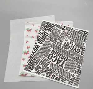 Papier Barbecue Anti-Graisse Personnalisé Direct Usine, Lettres Anglaises, Journal pour Emballage Alimentaire - Product Image 3