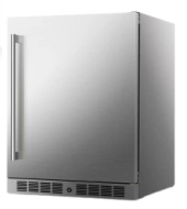 NE-355-P Single Temperature Zone Embedded Stainless Steel Counter Bar Beer and Beverage Display <b>Refrigerator</b> - Product Image 3
