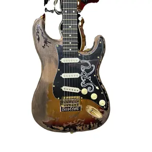 SRV Stevie Ray Vaughan Aged Relic ST Electric Guitar Alder Body Rosewood Fingerboard High Quality Guitarra