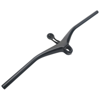 Guidão de bicicleta mtb de alta resistência, totalmente de fibra de carbono, peças de bicicleta com haste de 17 graus, para mountain bike