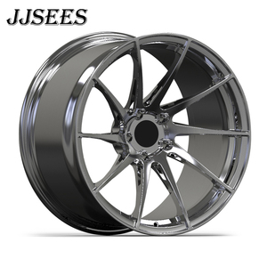 JJSESS Jantes en alliage d'aluminium forgé multi-rayons noir brillant à concavité profonde, jantes en alliage forgé chromées 2Forged pour <span class=keywords><strong>BMW</strong></span> 1 2 3 5 - Product Image 4