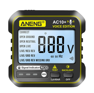 ANENG AC10+ Testeur de prises avec diffusion vocale, détecteur de circuits de mise à la terre et de phase pour prises US/EU - Product Image 5