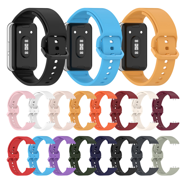 New Fit 3 Smart Watch Band Sport Strap for Samsung Galaxy Rubber Adjustable Smart Bracelet Fit 3 Silicone Strap Replacement