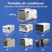 Enfriador de Aire Móvil Ecológico de 4500 Btu, R290, con Doble Manguera, Aires Acondicionados Portátiles para Acampar