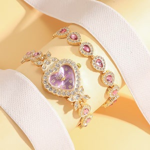 Luxury <strong>Women's</strong> Quartz Triangle <strong>Watch</strong> <strong>Set</strong> with Stainless Steel Alloy Bracelet 38mm Roman Numeral Display - Product Image 1