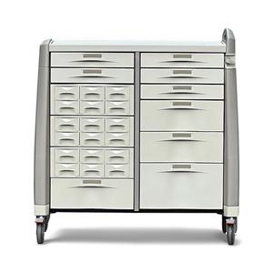 HOCHEY 클리닉 트롤리 의료 응급 병원 치료 트롤리 서랍 휴지통 약물 충돌 카트 의학 트롤리 - Product Image 1