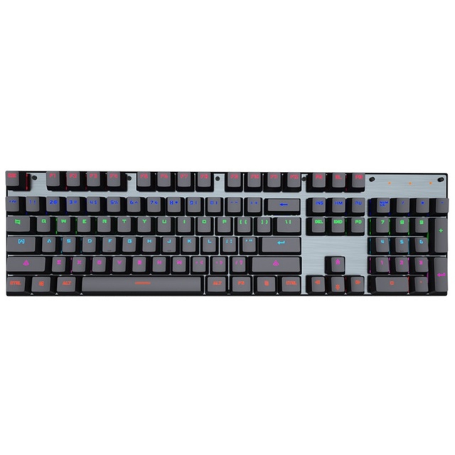 LEAVEN K660 RGB Backlit Mechanical Keyboard USB Esports Game 104 Key Wired Plug and Play Gaming Keyboard